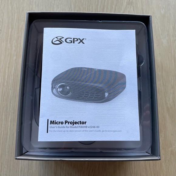 GPX Micro Projector Model PJ809B v2248-03 - Picture 5 of 10